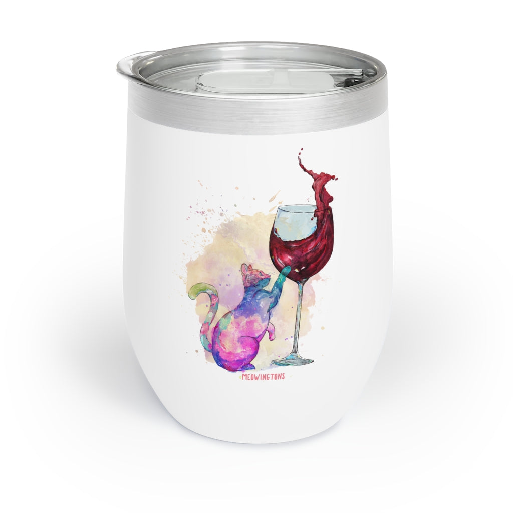Feline Tipsy Cat Wine Tumbler
